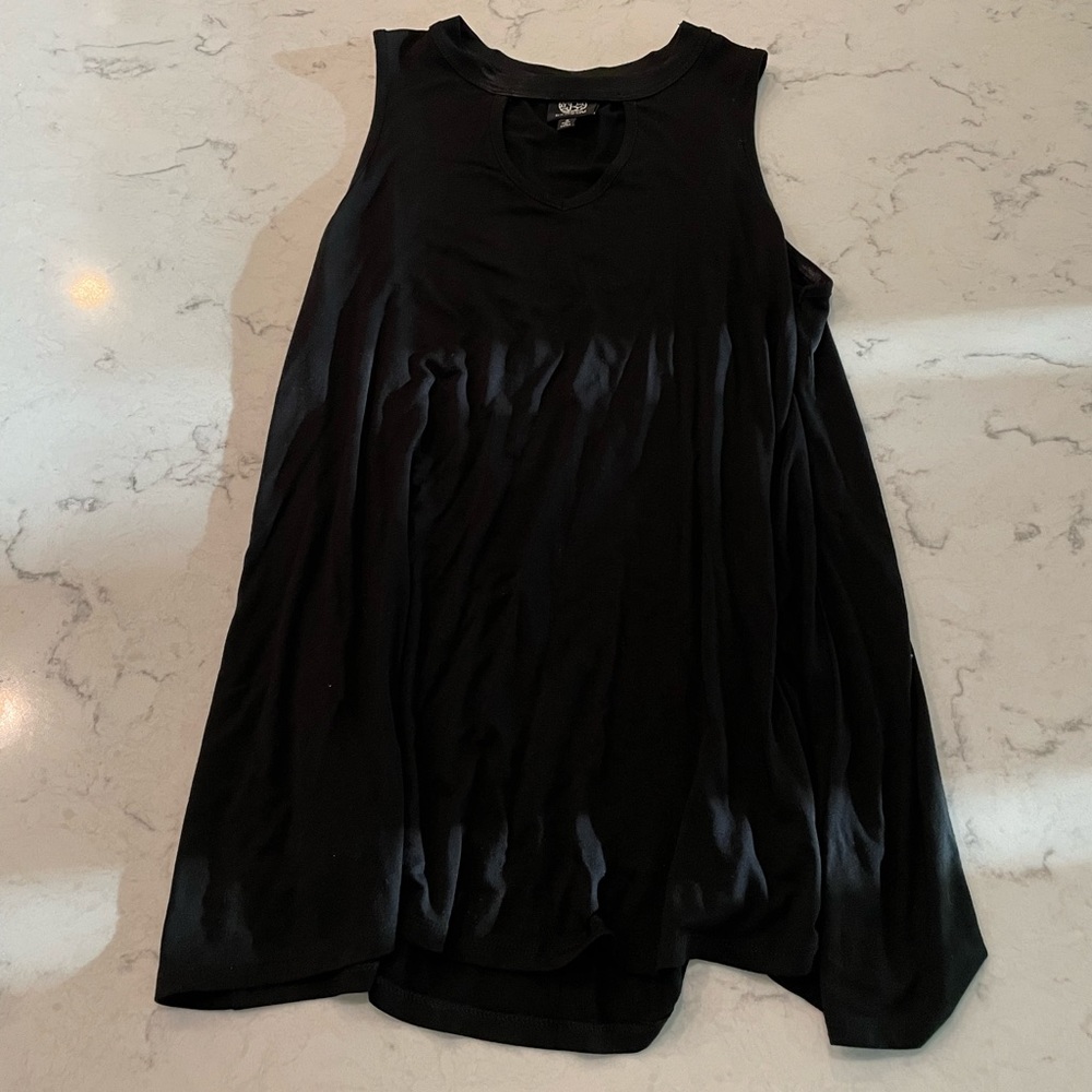 Bobeau Black Cutout Tank